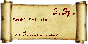 Stuhl Szilvia névjegykártya